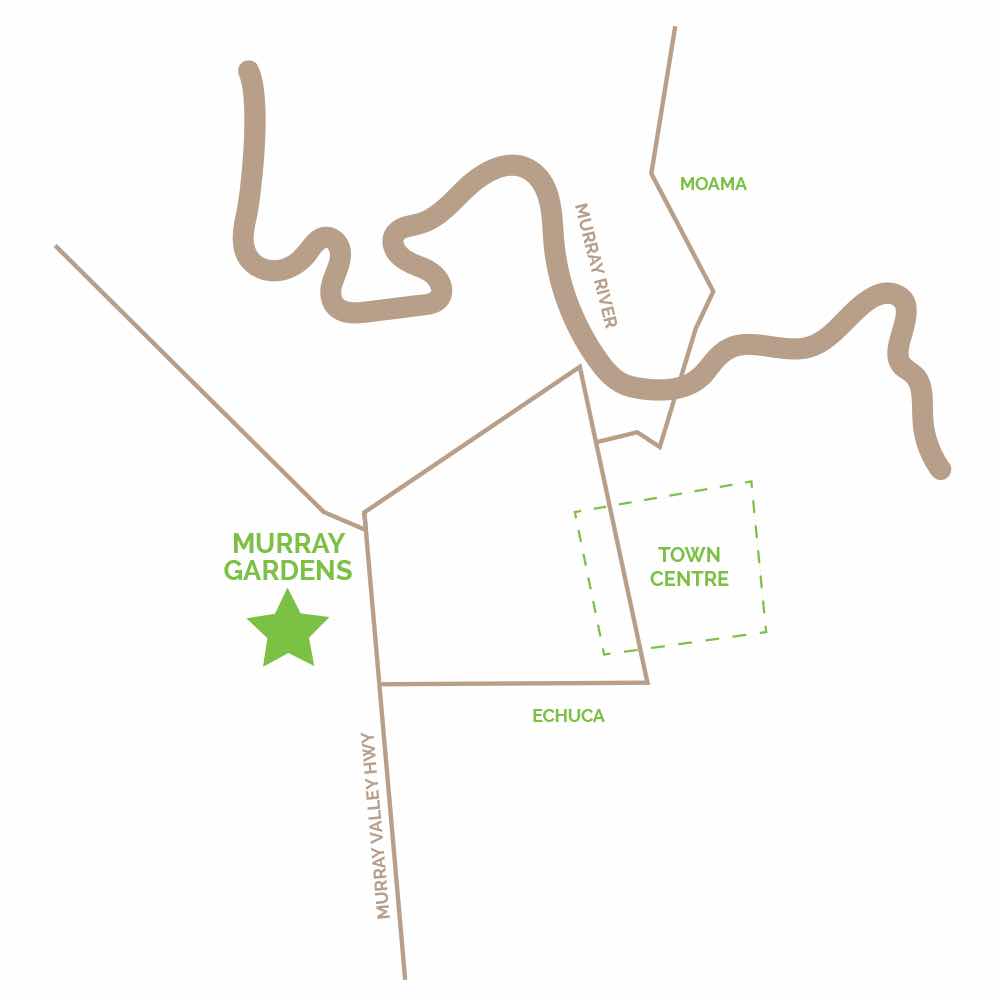 Murray Gardens Estate - Echuca Location map